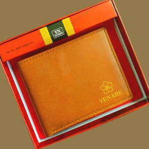 예나르 남성반지갑 FM-116 카드 중복태그방지 지갑 RFID blocking wallet (브라운)